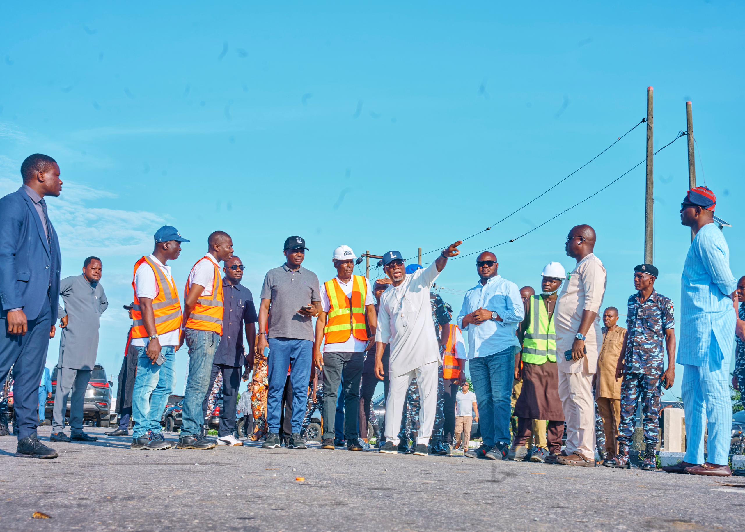 GOV AIYEDATIWA INSPECTS ONGOING ROAD PROJECTS IN ONDO SOUTH