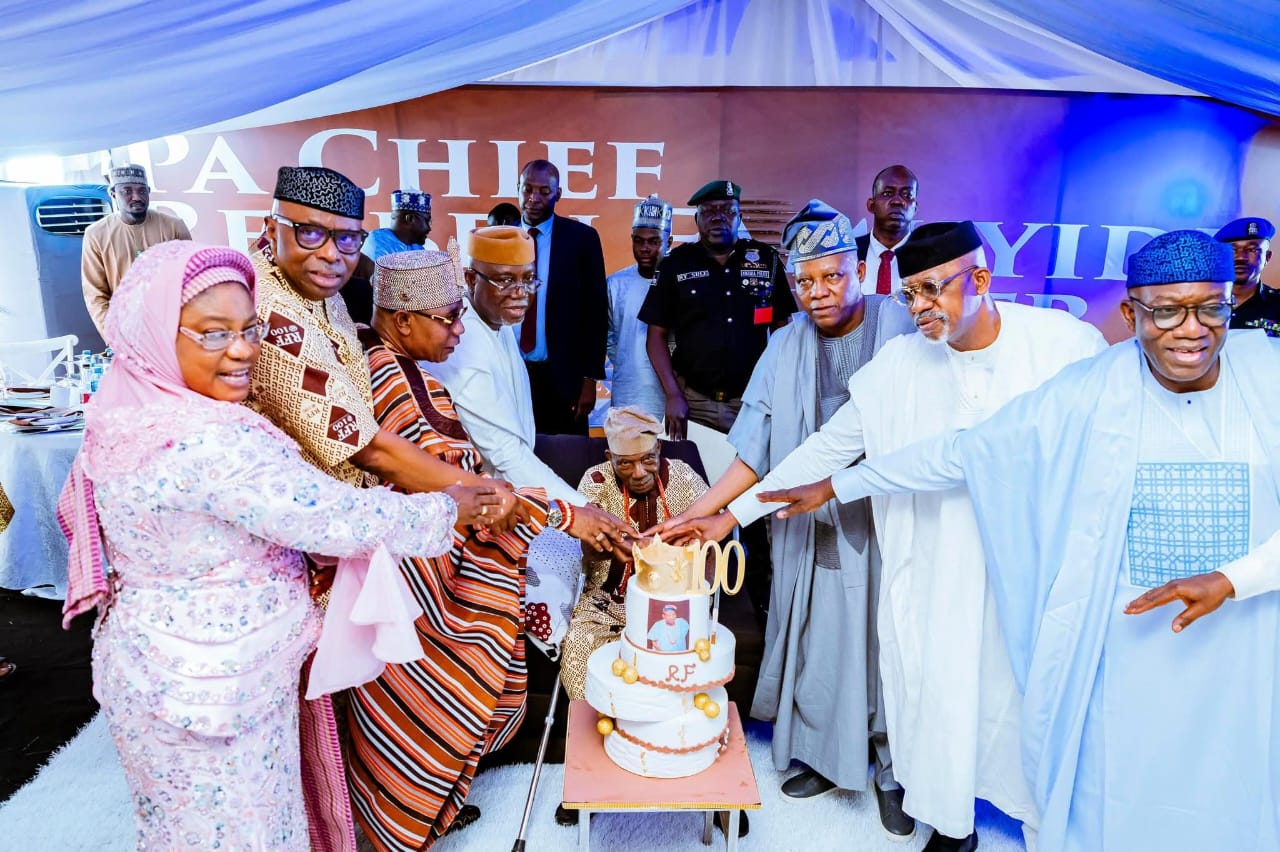 PRES TINUBU, GOV AIYEDATIWA, ABIODUN, MIMIKO, OTHERS CELEBRATE PA FASORANTI @ 100