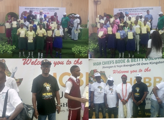 HCBBO FOUNDATION BRINGS HOPE TO 203 STUDENTS, AWARDS SCHOLARSHIPS AND BURSARIES ACROSS ONDO STATE